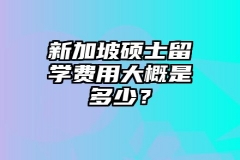 新加坡硕士留学费用大概是多少？